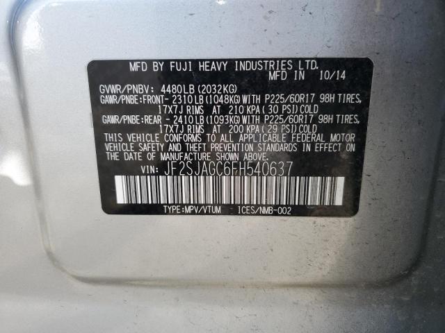 JF2SJAGC6FH540637 | 2015 SUBARU FORESTER 2