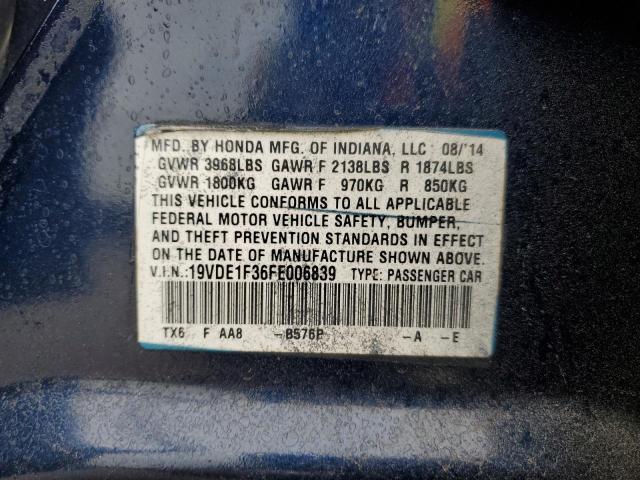 2015 ACURA ILX 20 - 19VDE1F36FE006839