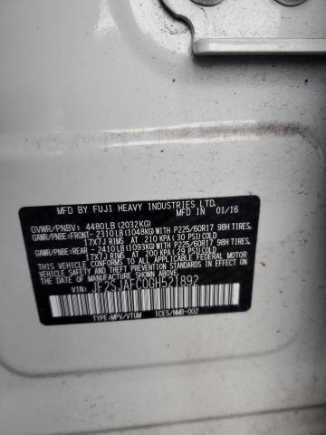 JF2SJAFC0GH521892 | 2016 SUBARU FORESTER 2