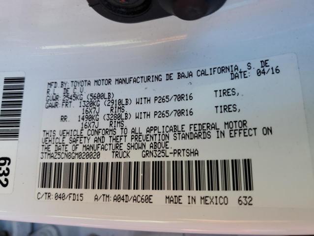 Image 12 of 2016 Toyota Tacoma salvage vehicle - Lot #82950243 at Copart