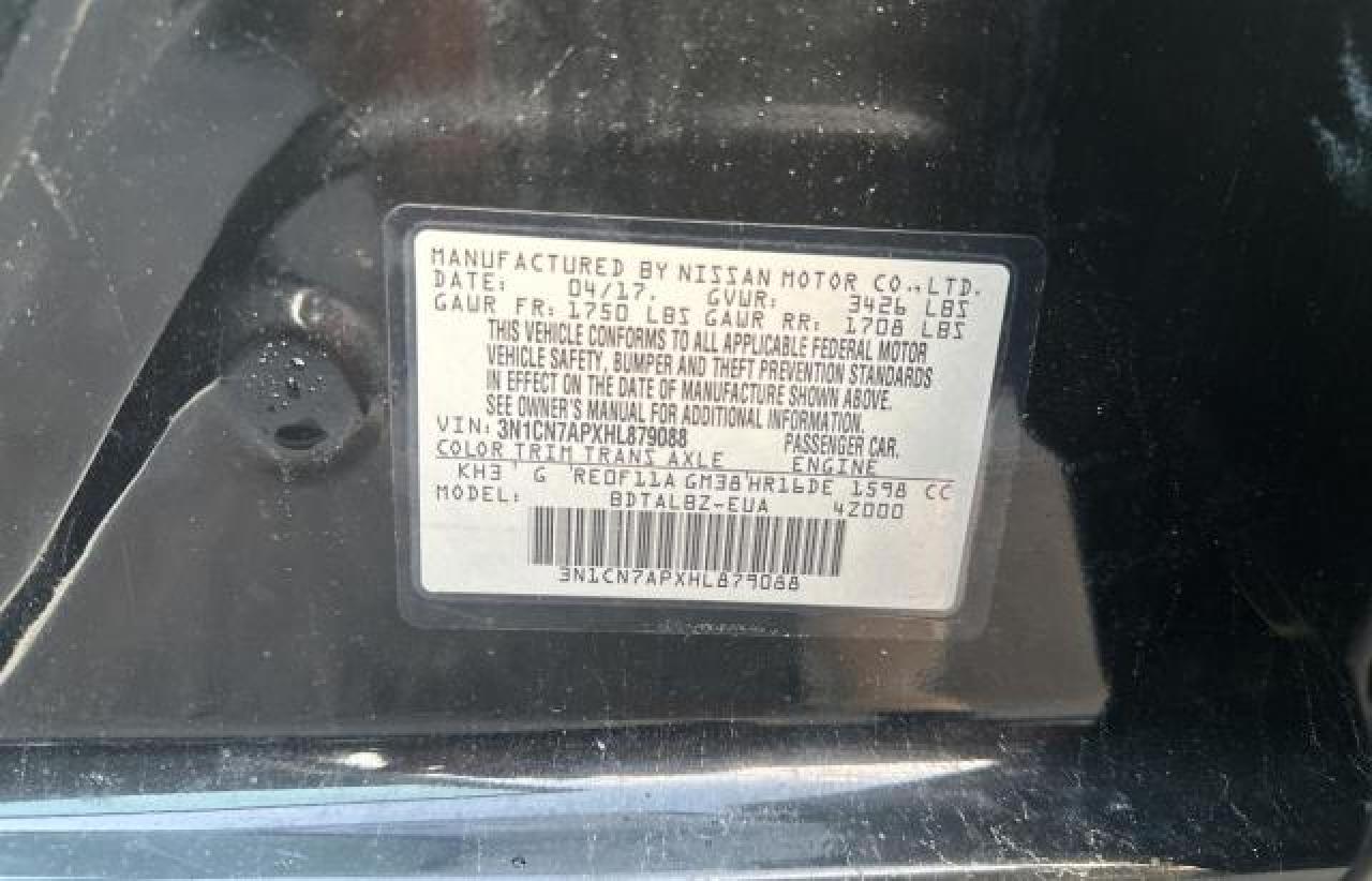 3N1CN7APXHL879088 NISSAN VERSA 2017