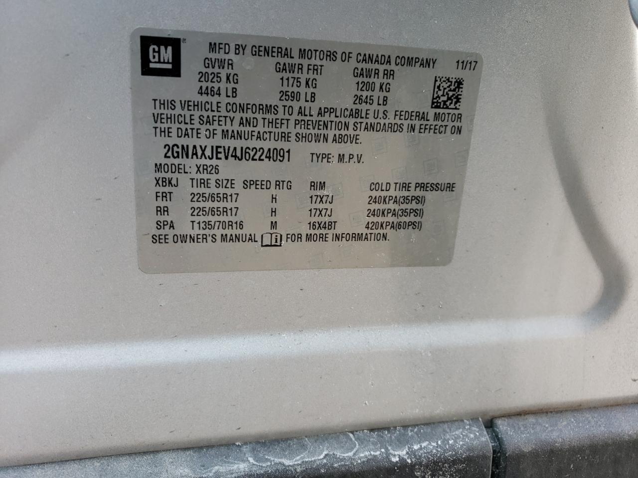 2GNAXJEV4J6224091 CHEVROLET EQUINOX 2018