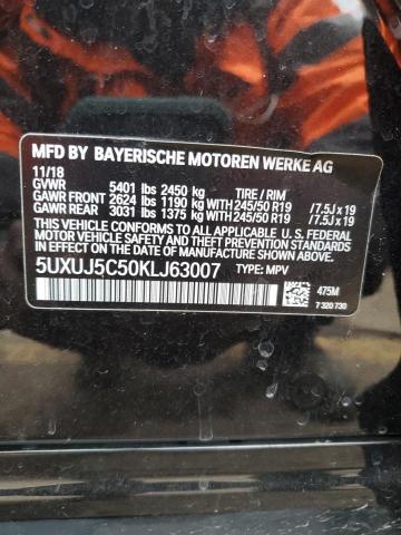 5UXUJ5C50KLJ63007 2019 BMW X4 M40I