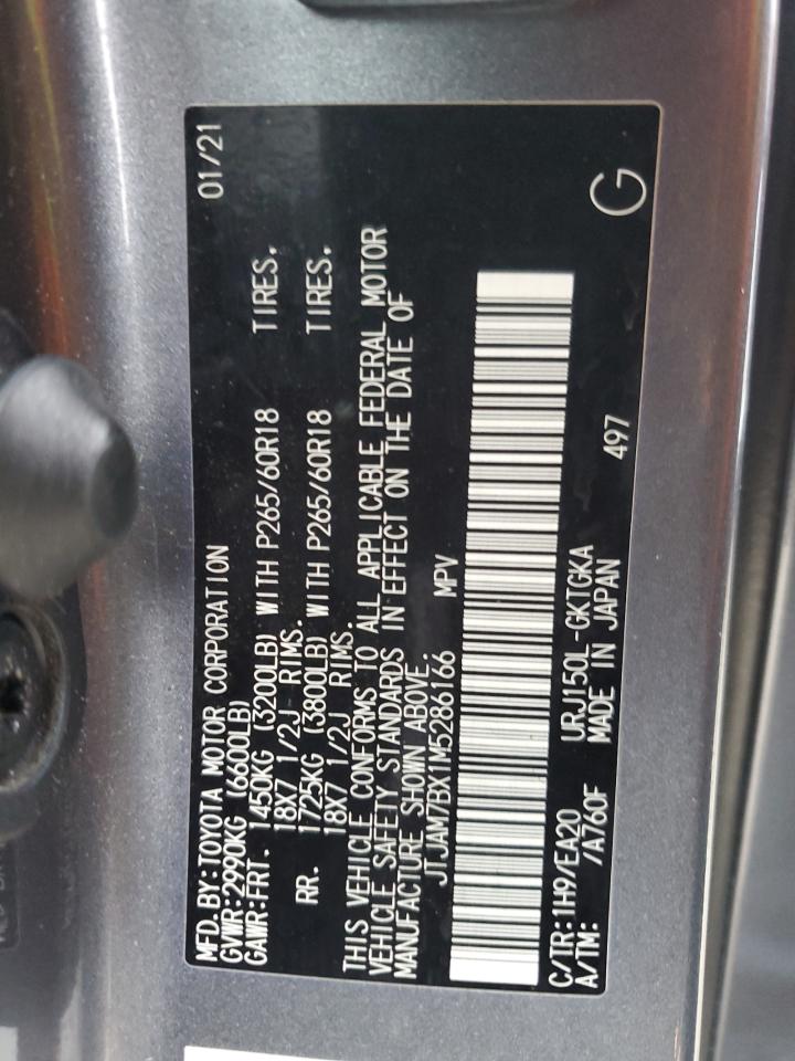 jtjam7bx1m5286166 JTJAM7BX1M5286166 2021 Lexus Gx 460 Premium