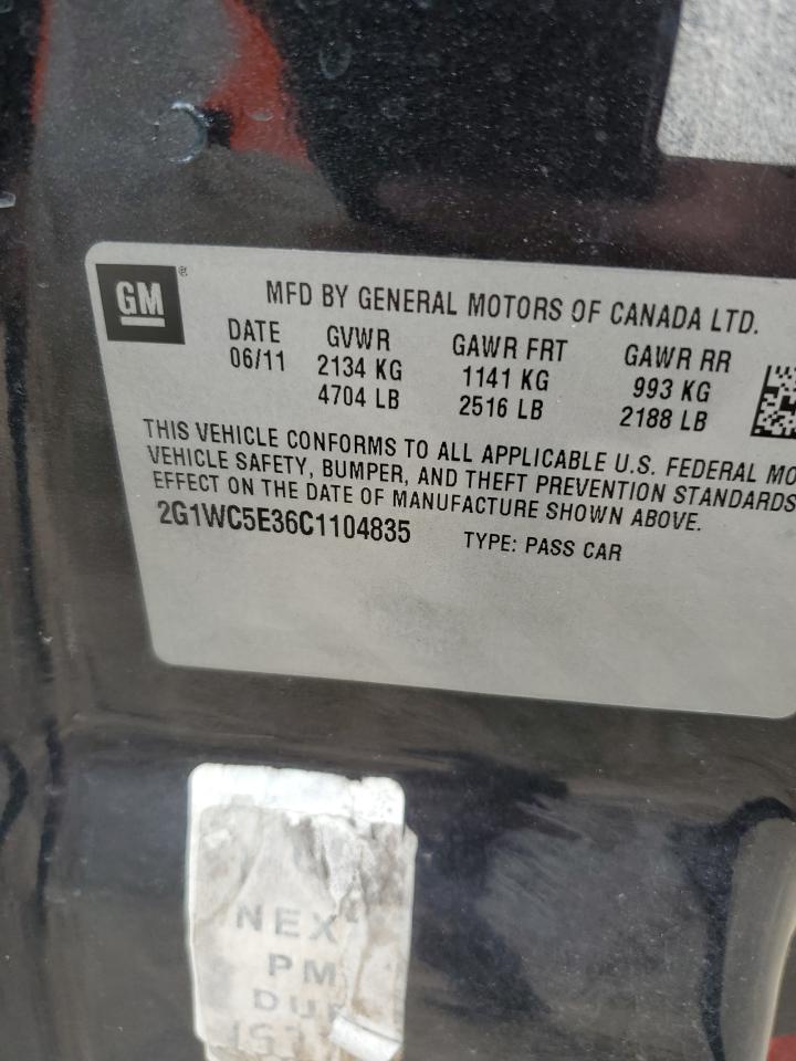 2G1WC5E36C1104835 2012 Chevrolet Impala Ltz