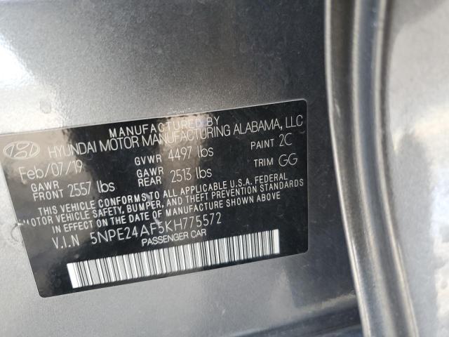 5NPE24AF5KH775572 | 2019 HYUNDAI SONATA SE