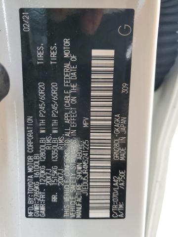 2021 TOYOTA 4 RUNNER - JTEDU5JR4M5241225