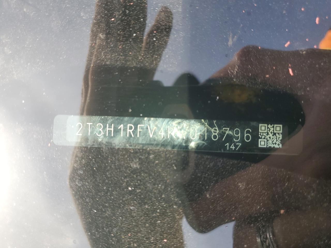 2T3H1RFV4KW018796 TOYOTA RAV4 2019