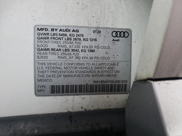 WA1BNAFY0L2061879 2020 AUDI Q5, photo no. 14