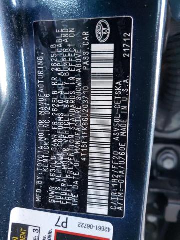 2016 TOYOTA CAMRY LE - 4T1BF1FK8GU203710