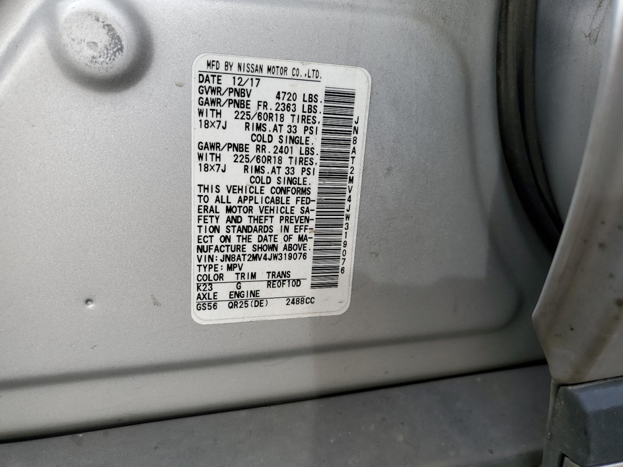 JN8AT2MV4JW319076 NISSAN ROGUE 2018