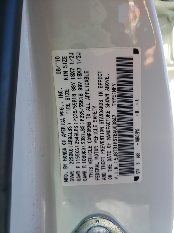 5J8TB1H57BA000847 2011 Acura Rdx Technology