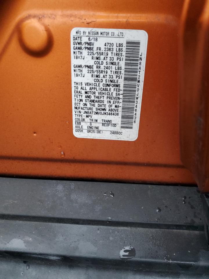 JN8AT2MV0JW346436 NISSAN ROGUE 2018