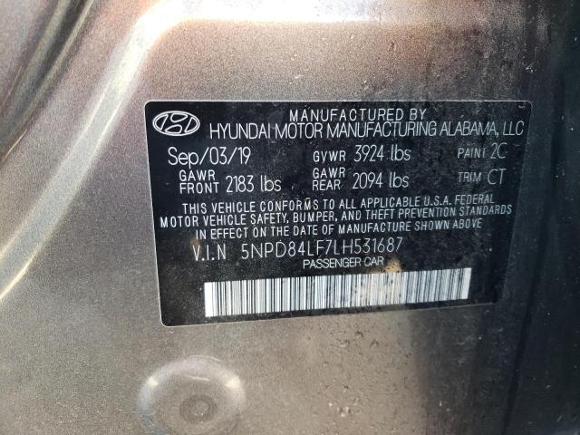 5NPD84LF7LH531687 | 2020 HYUNDAI ELANTRA SE