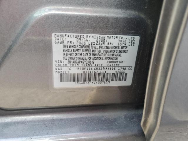 3N1AB7APXGY337619 | 2016 NISSAN SENTRA S