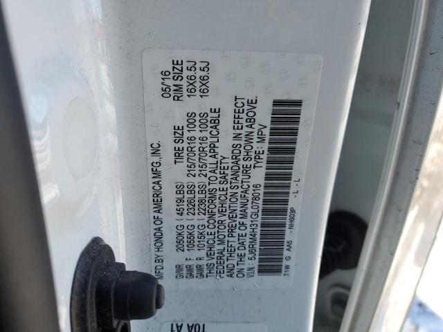2016 HONDA CR-V LX - 5J6RM4H31GL078016