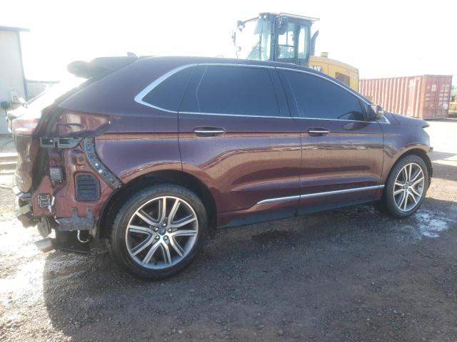 Vin: 2fmpk3k92kbb76700, lot: 37347404, ford edge titanium 20193