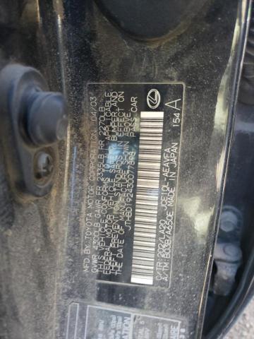 VIN WA1BCCFS4JR009883 2003 LEXUS IS no.12