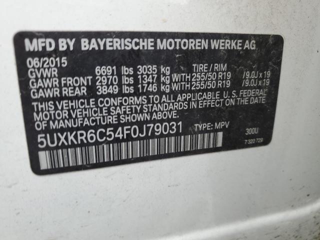 VIN 5UXKR6C54F0J79031 2015 BMW X5, Xdrive50I no.14