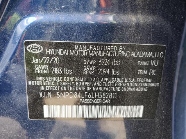 5NPD84LF6LH582811 | 2020 HYUNDAI ELANTRA SE