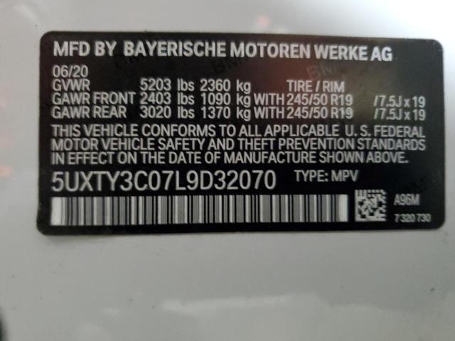 5UXTY3C07L9D32070 2020 BMW X3, photo no. 13