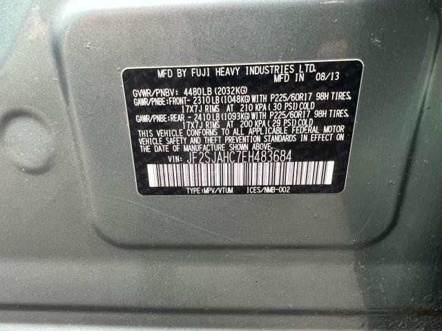 JF2SJAHC7EH483684 | 2014 SUBARU FORESTER 2