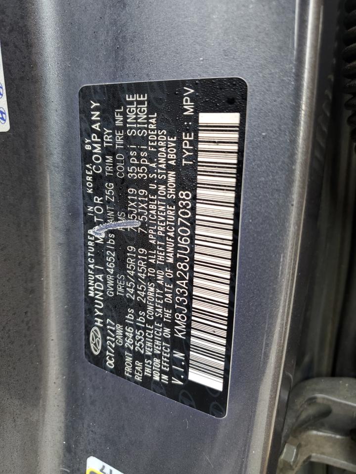 KM8J33A28JU607038 HYUNDAI TUCSON 2018