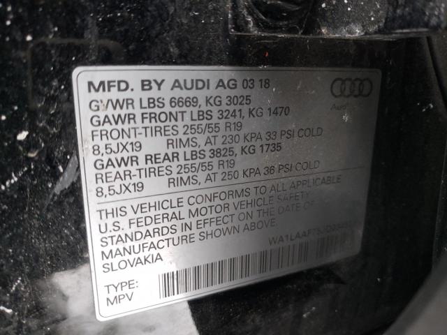 VIN WA1LAAF75JD034556 2018 Audi Q7, Premium Plus no.13