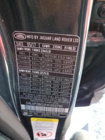 SALVP2BG2HH253740 2017 Land Rover Range Rover Evoque Se