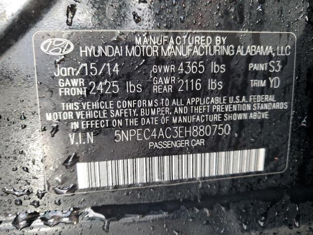 5NPEC4AC3EH880750 | 2014 HYUNDAI SONATA SE