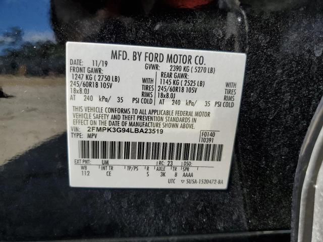 2FMPK3G94LBA23519 2020 FORD EDGE, photo no. 14