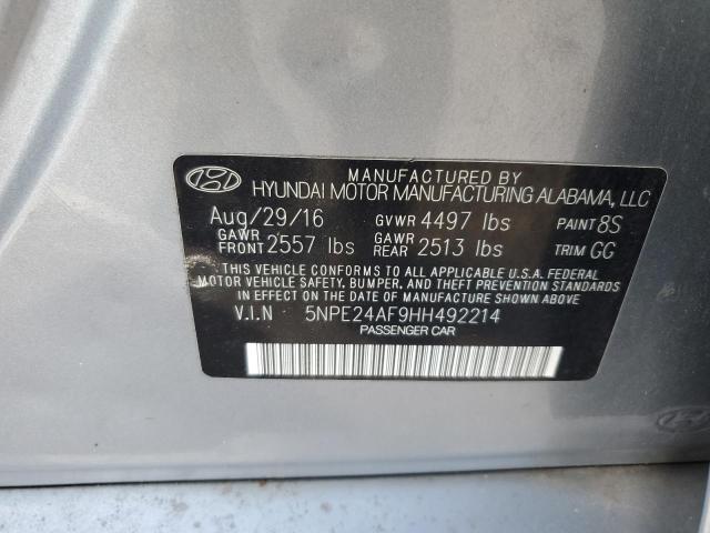 5NPE24AF9HH492214 | 2017 HYUNDAI SONATA SE