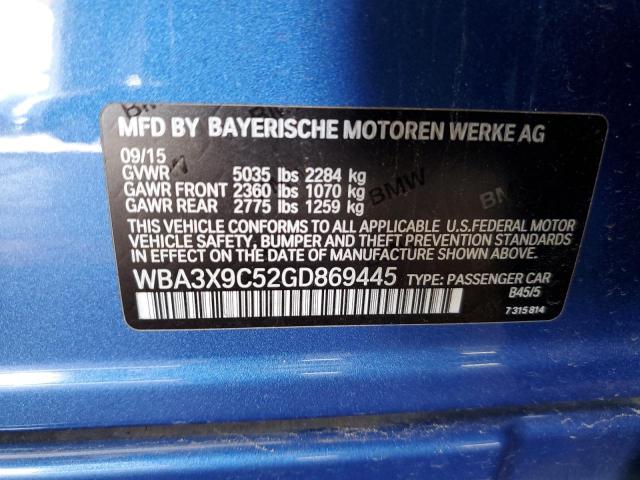 2016 BMW 335 XIGT - WBA3X9C52GD869445