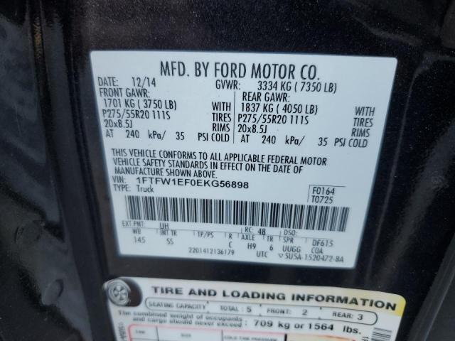 1FTFW1EF0EKG56898 | 2014 FORD F150 SUPER