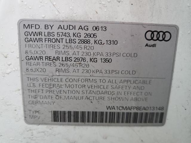 VIN WA1CMAFP8EA013148 2014 Audi Q5, Tdi Premium Plus no.12