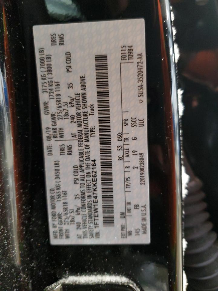 1FTEW1E47KKE62164 FORD F-150 2019