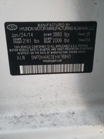 5NPDH4AE0EH478845 | 2014 HYUNDAI ELANTRA SE