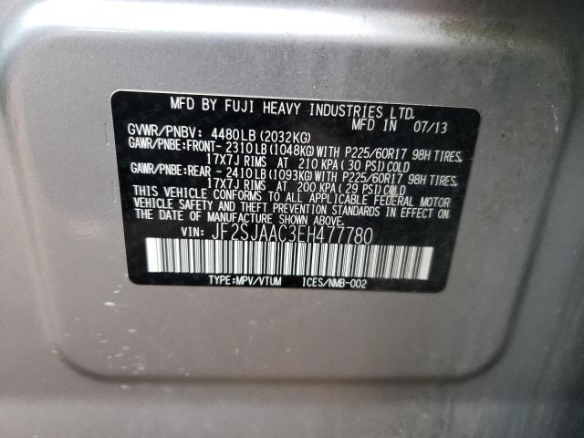 JF2SJAAC3EH477780 | 2014 SUBARU FORESTER 2