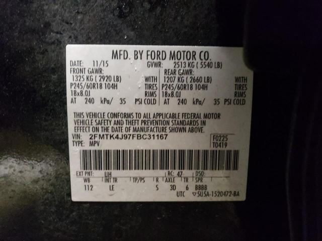 2FMTK4J97FBC31167 2015 FORD EDGE, photo no. 13