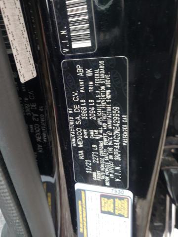 2022 KIA FORTE GT 3KPF44AC2NE429959