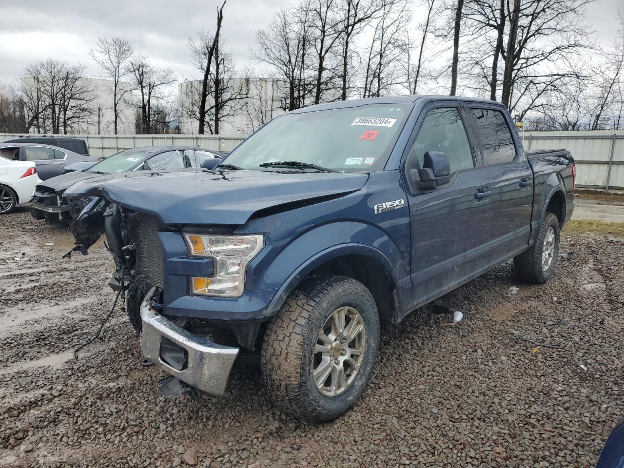 FORD F150 SUPER 2017 blue  gas 1FTEW1EF8HFC37061 photo #1