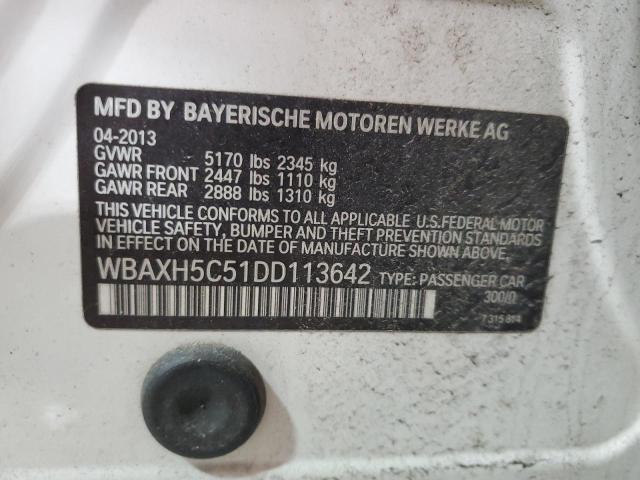 VIN WBAXH5C51DD113642 2013 BMW 5 Series, 528 XI no.12