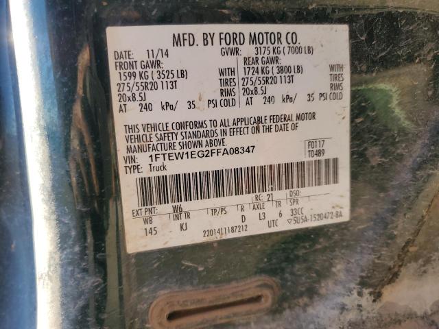 VIN 1FTEW1EG2FFA08347 2015 FORD F-150 no.12