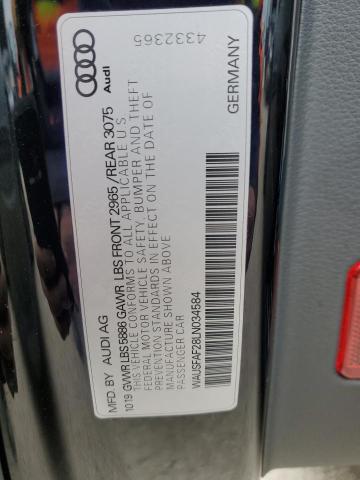 2020 AUDI S7 PRESTIG WAUSFAF28LN034584