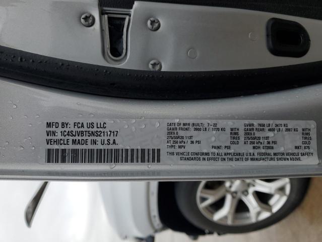 2022 Jeep Wagoneer Series Ii VIN: 1C4SJVBT5NS211717 Lot: 40163184