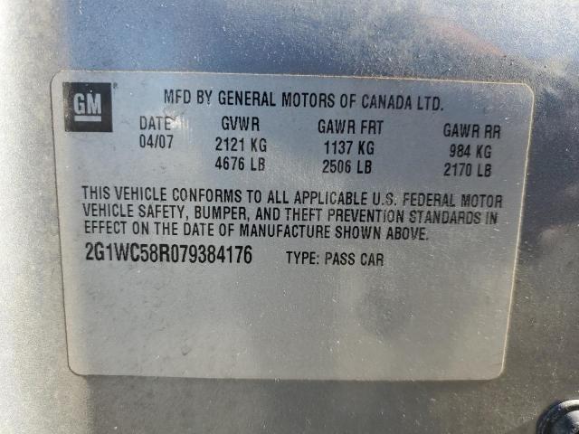 2G1WC58R079384176 | 2007 Chevrolet impala lt