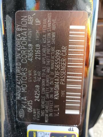 2015 Kia Optima Lx VIN: KNAGM4A7XF5655099 Lot: 40018244