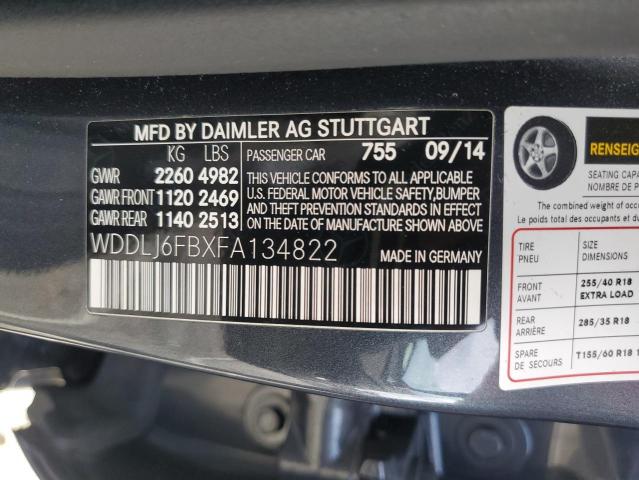 2015 MERCEDES-BENZ CLS 400 - WDDLJ6FBXFA134822