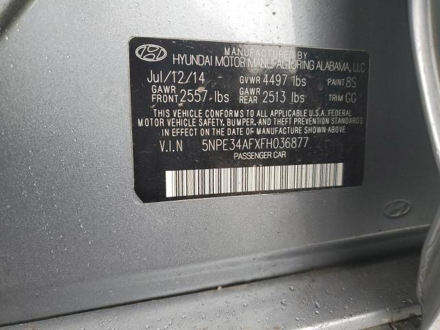 5NPE34AFXFH036877 | 2015 HYUNDAI SONATA SPO