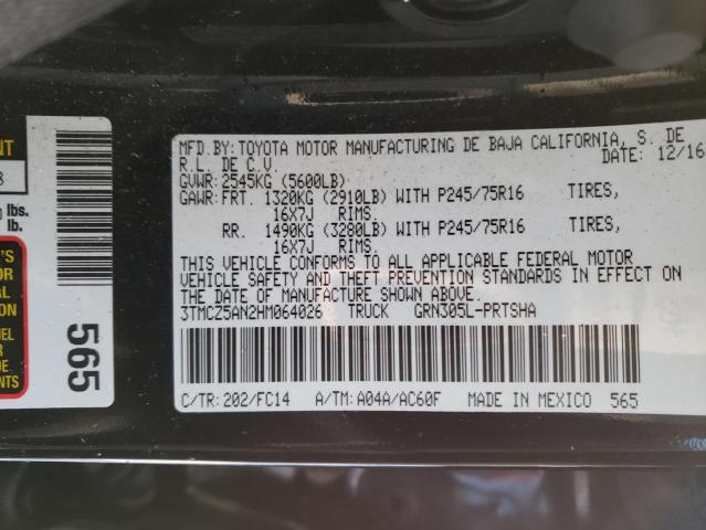 2017 TOYOTA TACOMA DOU - 3TMCZ5AN2HM064026